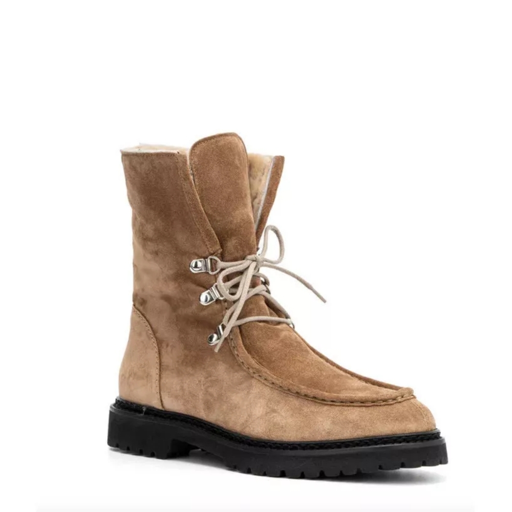 Aquatalia Mita Suede Lace Up Boots Sz 10